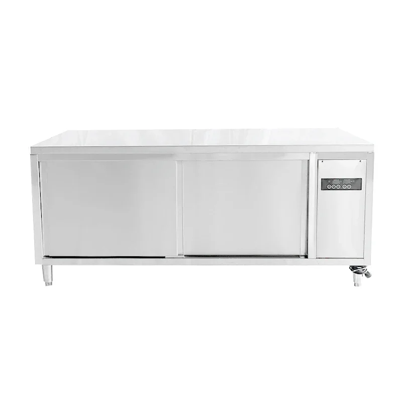 2-Door Plate Warmer Warming Cabinet For Restaurant And Hotel Kitchen Storage Made Of 304 Stainless Steel 3