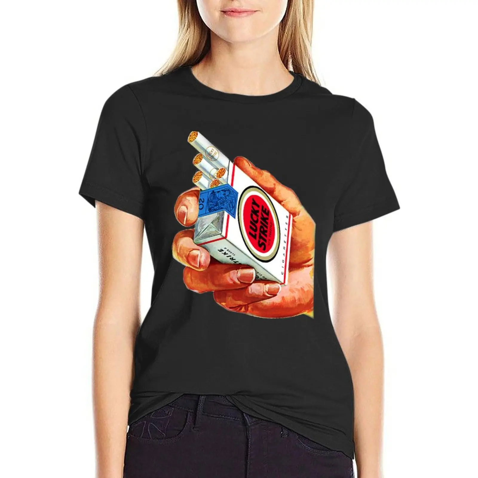 

Lucky Strike, 1950 T-shirt graphics aesthetic clothes graphic t-shirts for Women