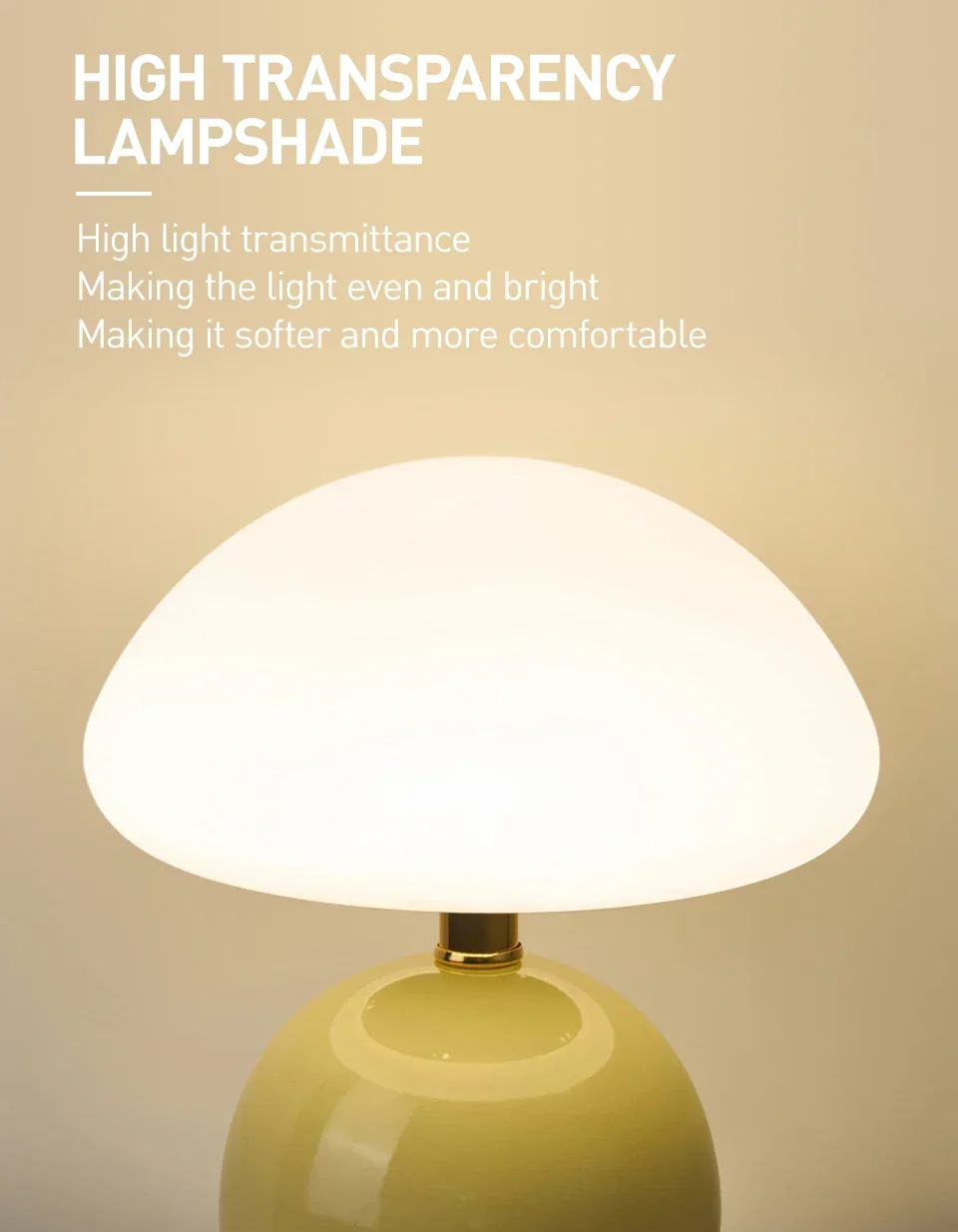 Description Picture 4 of itemNew Full Spectrum Desk Lamp Creative Cream Style Bedroom Bedside Lamp Modern Warm Desktop Desk Lamp Living Room Bar Night Lamp