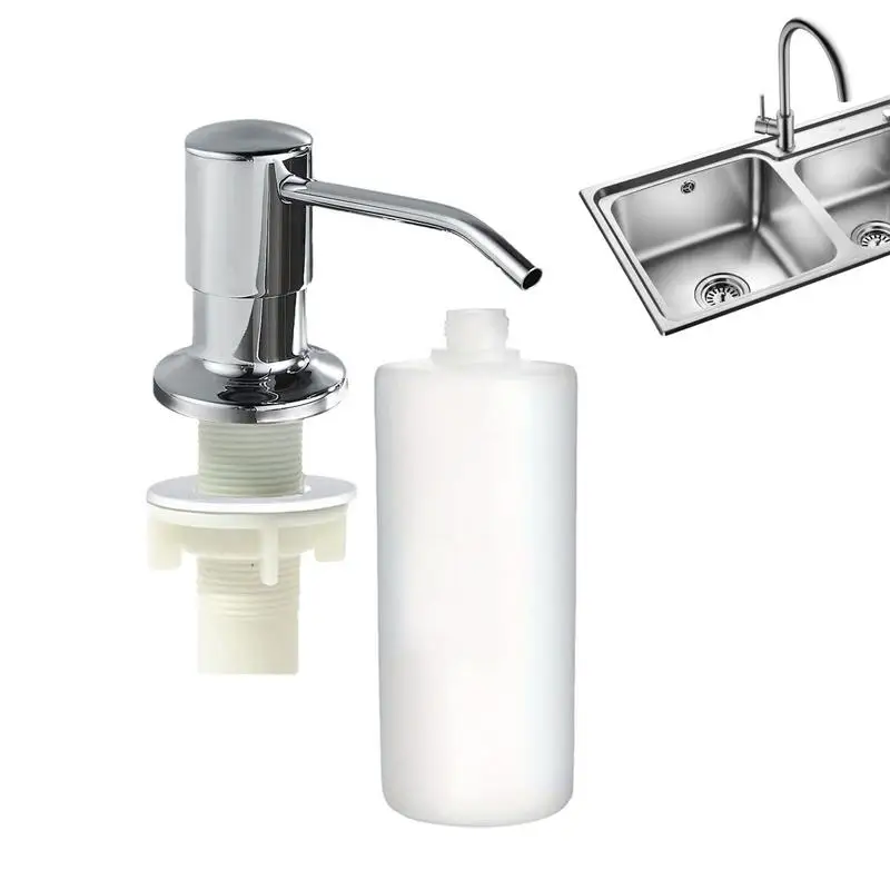 Soap dispenser soap liquid box pressing soap liquid box 500ml / 350ml Bottle Liquid Soap Dispenser Stainless Durable Steel Pump Useful Kitchen Sink Tools Household Hand Pressure
