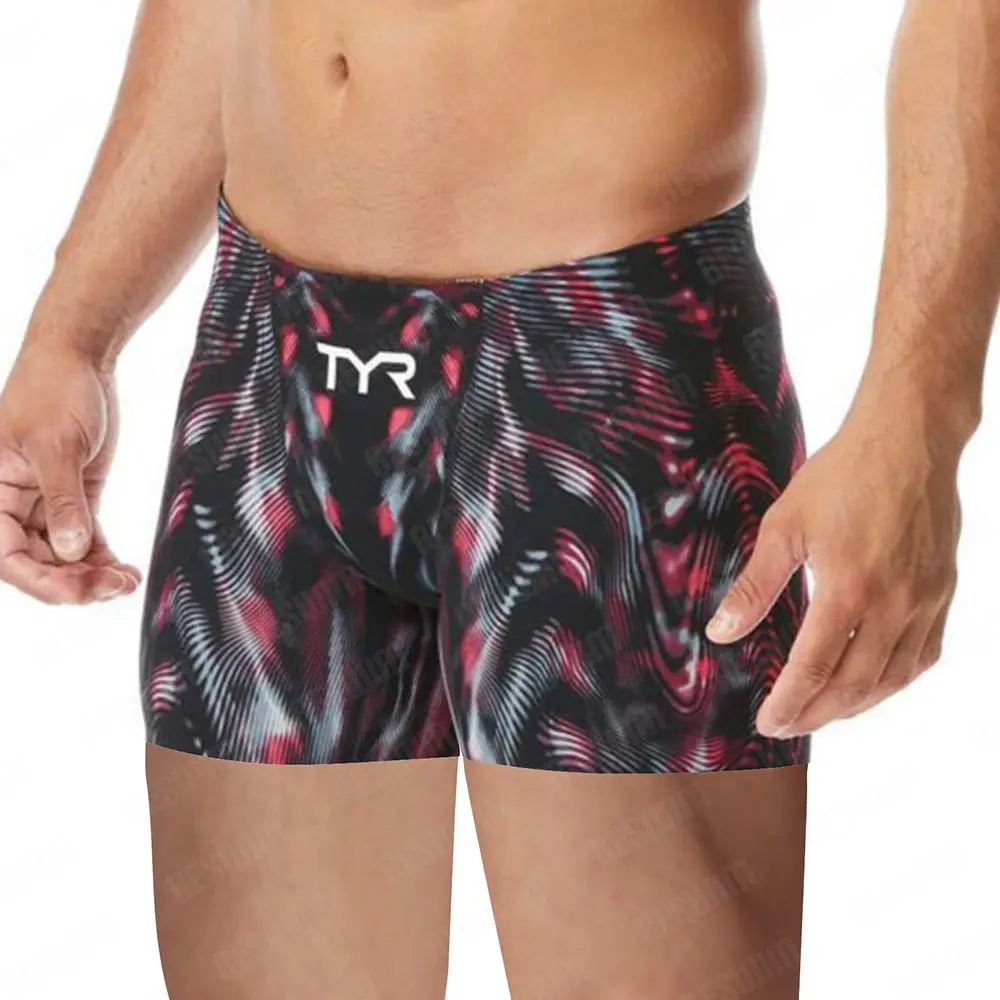 Men's Swim Jammer Athletic Practice Knee-Length Swimsuit Short Beach Tight Shorts Lycra Elastic Rash Guards Swim Trunks Swimwear swim trunks swim shorts men swimsuit