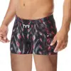 Men's Swim Jammer Athletic Practice Knee-Length Swimsuit Short Beach Tight Shorts Lycra Elastic Rash Guards Swim Trunks Swimwear 2