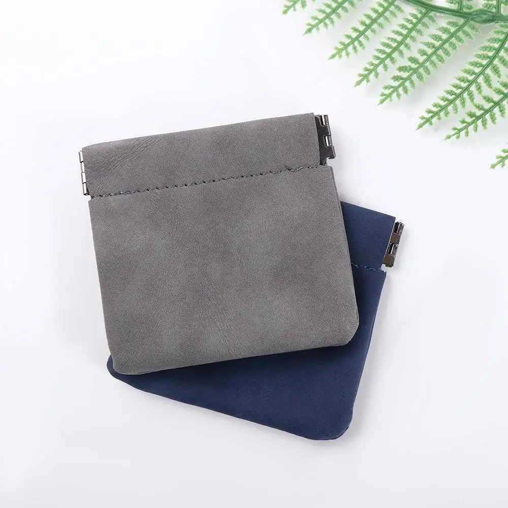Compact PU Leather Earbud Storage Pouch - Mini Shockproof & Dustproof Protective Sleeve with Credit Card Holder