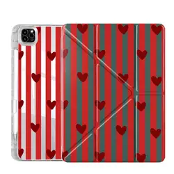 Y - Fold Stripe Love Heart Tablet Case Holder Cover - iPad Mini 6 8.3 (Mix05)