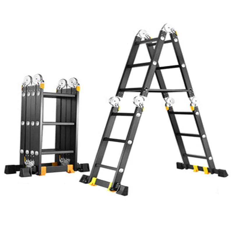 

Multifunction Folding Straight Ladder 2.5m Ladder Aluminum Ladder Home Lifting Ladder Straight Ladder Engineering Ladder
