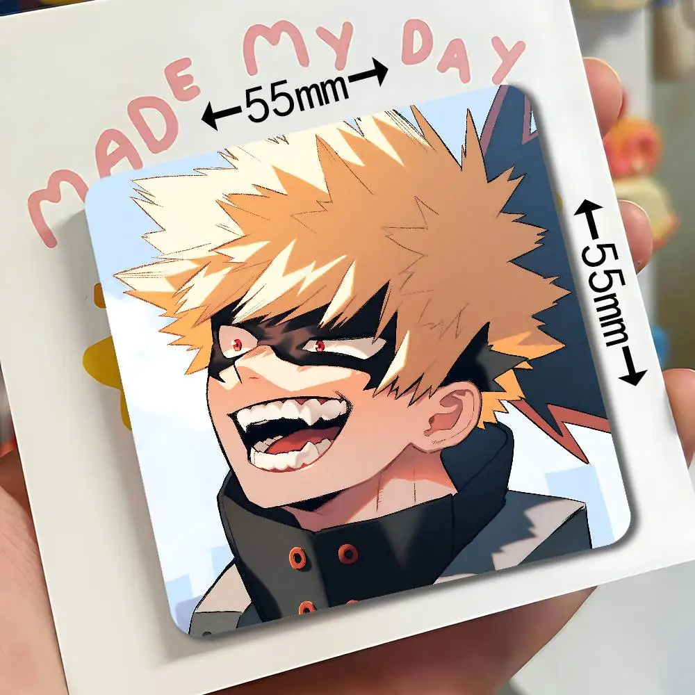 Katsuki Bakugou Anime Acrylic Fridge Magnet Set - Creative Decorative Stickers