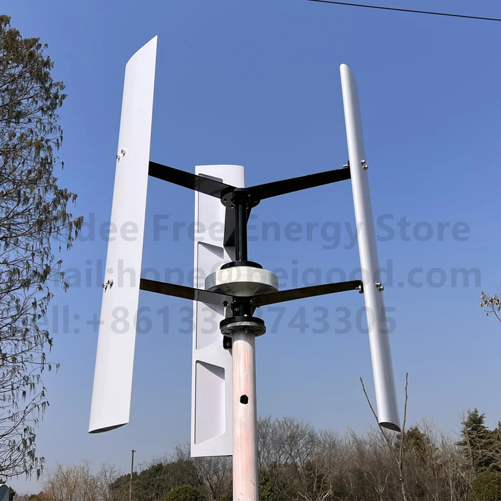5kw-20kw 12V 24V 48V Vertical Axis Efficient Wind Turbine Generator for Home Use 20KW CE Roof Mount Residential