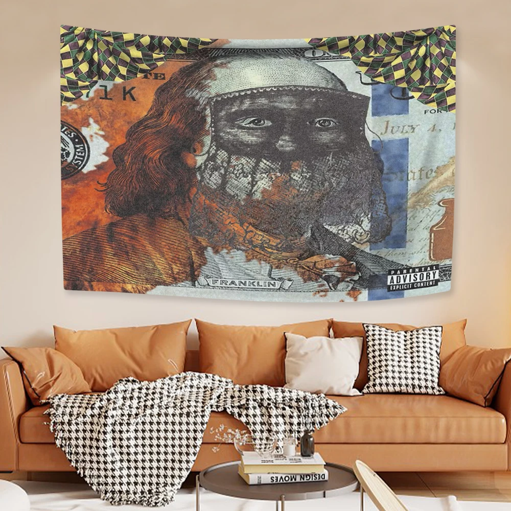 Tapestry Decorations Suicideboys Kill Yourself Tapestry Wall Hanging Rapper Home Decor Aesthetic Dorm Background Teen Room Decoration Concert Banner