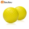 OTAUTAU 10Pcs Yellow PU Foam Golf Balls Diameter 42.6mm Sponge Elastic Indoor Outdoor Practice Training 4