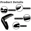 Portable Folding Beard Comb Mustache Comb Small Pocket Men Moustache Combs Grooming Hair Detangling Beard Styling Accessories 1