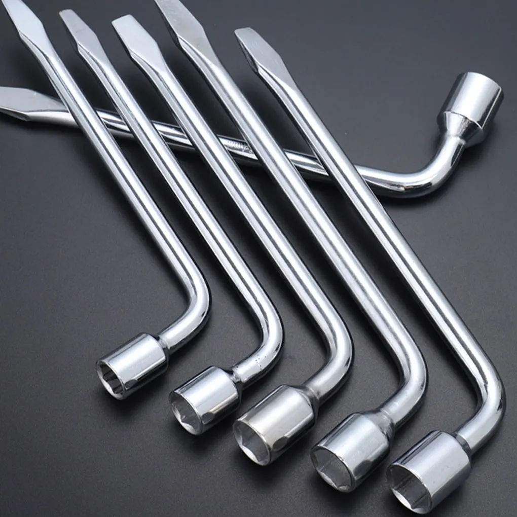 

L Type Wheel Nut Wrench Car Wheel Lug Nut Spanner Metal Truck Brace Tire Tyre Hex Key Socket Wrench