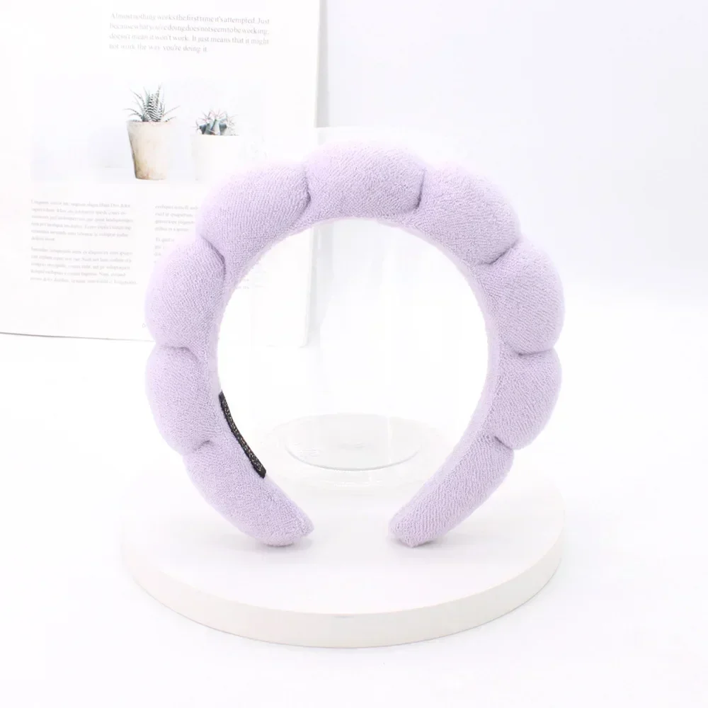 Luxurious Spa Headband for Women – Plush, Ultra-Soft and Versatile Hairband for Skincare, Yoga, and Facial Treatments