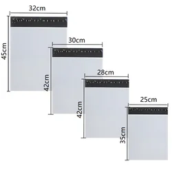 Versatile Waterproof Tear - Proof Self - Adhesive Poly Mailers for Secure Shipping and Packaging (White)