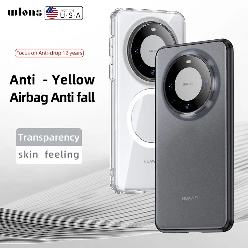 Magsafe Magnetic Shockproof Acrylic Case with Wireless Charging Capability - Matte Finish