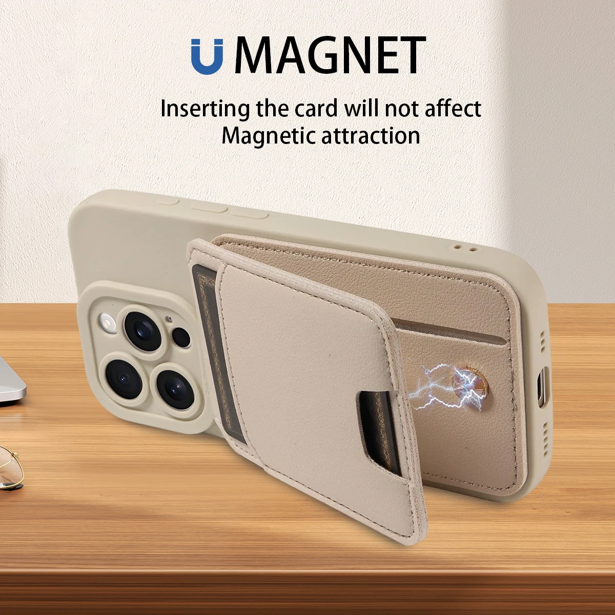 TPU-Leder-Brieftaschenhülle für Samsung Galaxy S22 S23 S24 S25 Ultra A13 A32, vollständige Kameraabdeckung, kratzfeste und stoßfeste Handyhülle – Detail 3