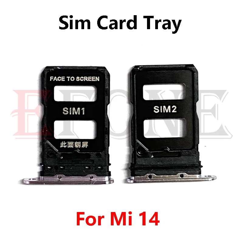 Tiroir Carte SIM Pour Xiaomi 14 (23127PN0CC/CG) - Noir - Avec éjecteur - Remplacement Tiroir Endommagé/perdu