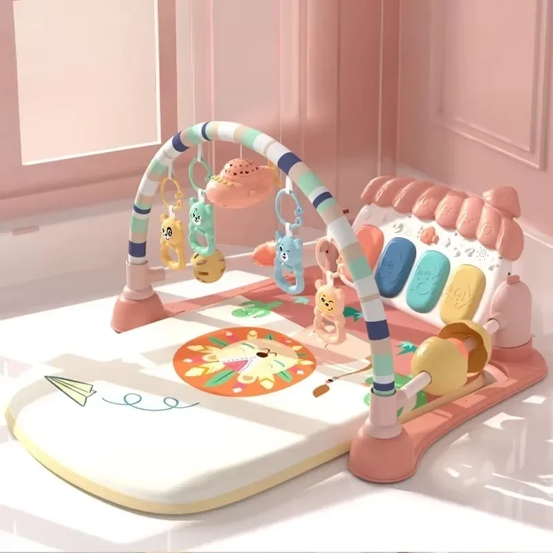 Musical Educational Gym Soft Playmat For Newborn Baby Infant Gifts Baby Fitness Piano Mats Cute Toddler Indoor Activity Crawling