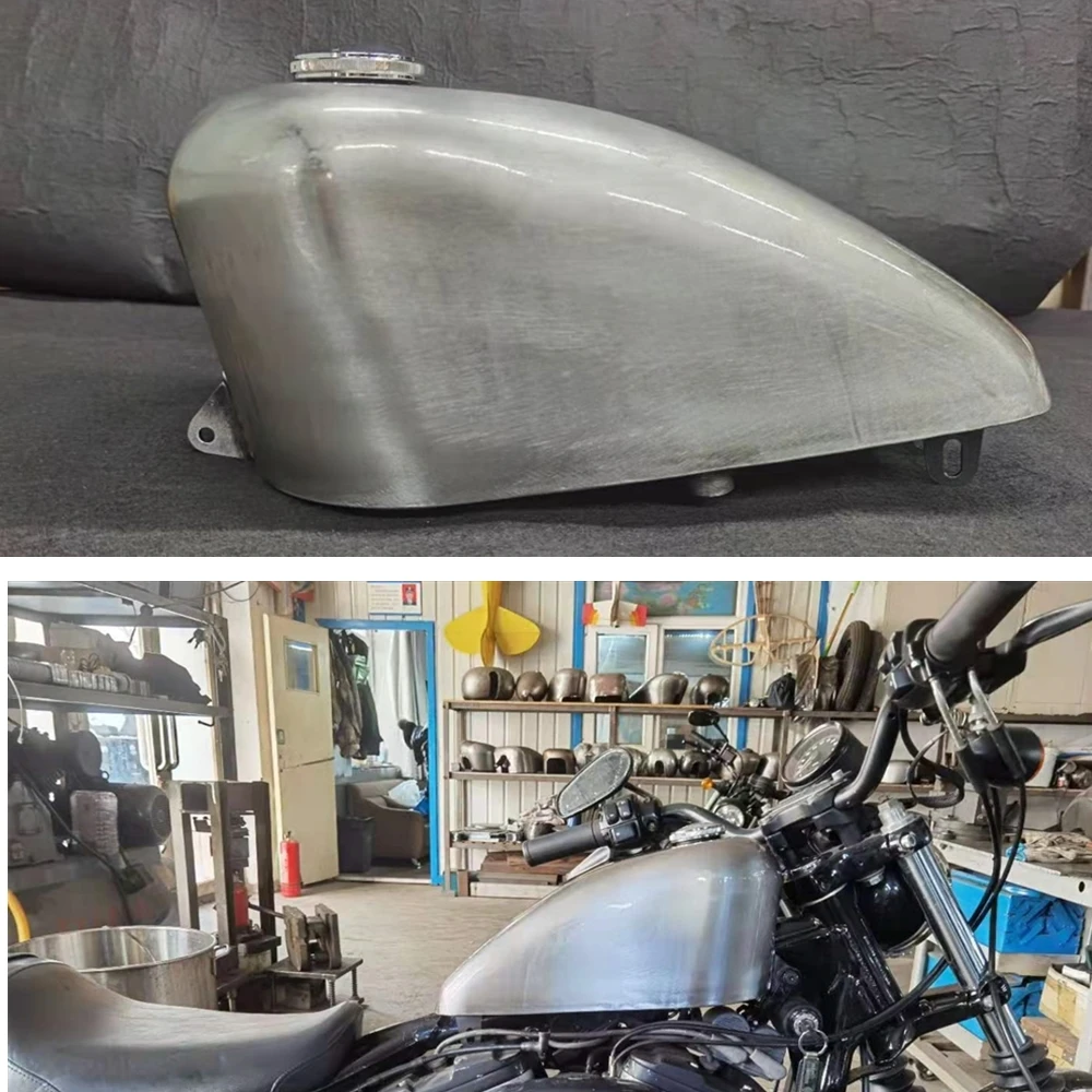 

2.11Gal 8L Petrol Gas Fuel Tank For Harley Sportster XL 1995-2003 Motorbike Handmade Motorcycle Elding Oil Can With Cap