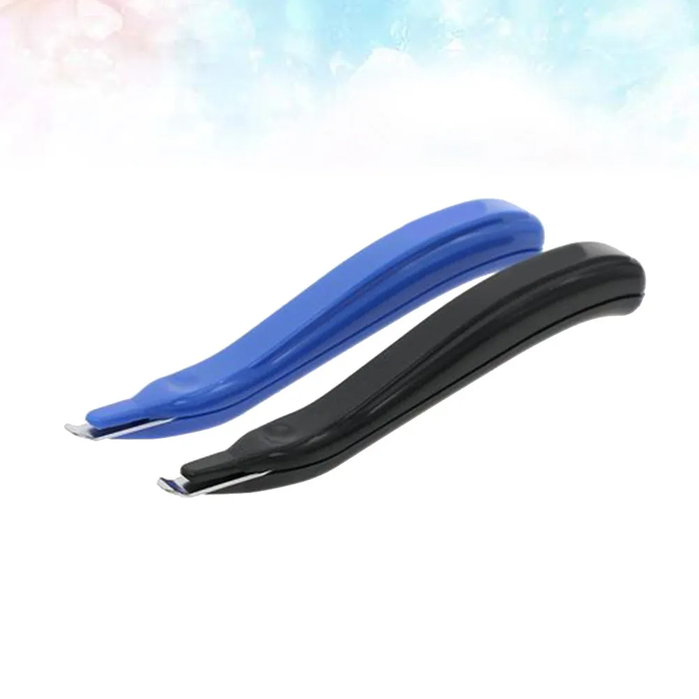 2Pcs 스테이플 리무버 휴대용 네일 풀러 노동 절약 휴대용 도구 빠른 손상 없는 사용을 위한 경량 간편 스테이플 리무버