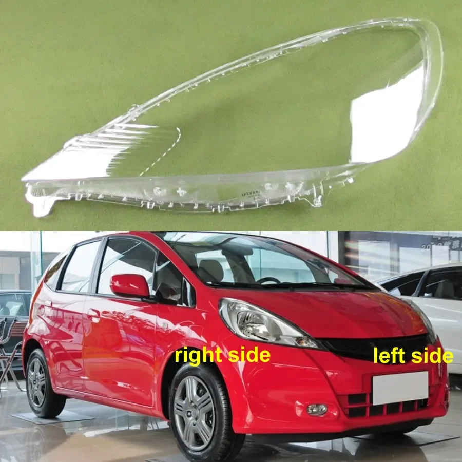 

For Honda Fit Jazz Hatchback 2011 2012 2013 Front Headlight Cover Transparent Lampshade Lamp Lens Headlamp Shell Plexiglass