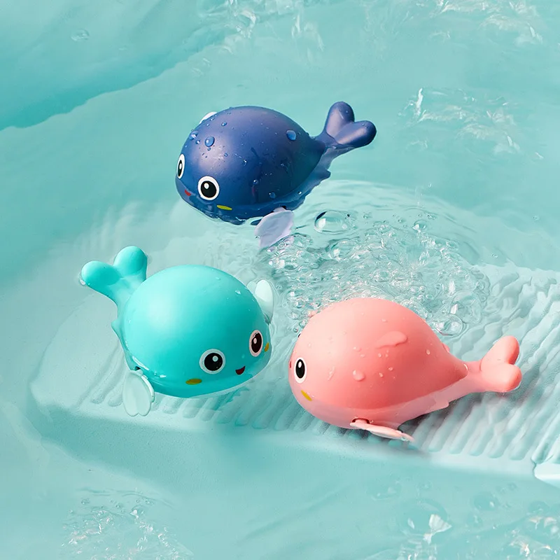 Jouets de bain pour bébés, poupées de natation pour enfants, amusement de l'eau, mignon, drôle, HOShower, animaux de baignoire