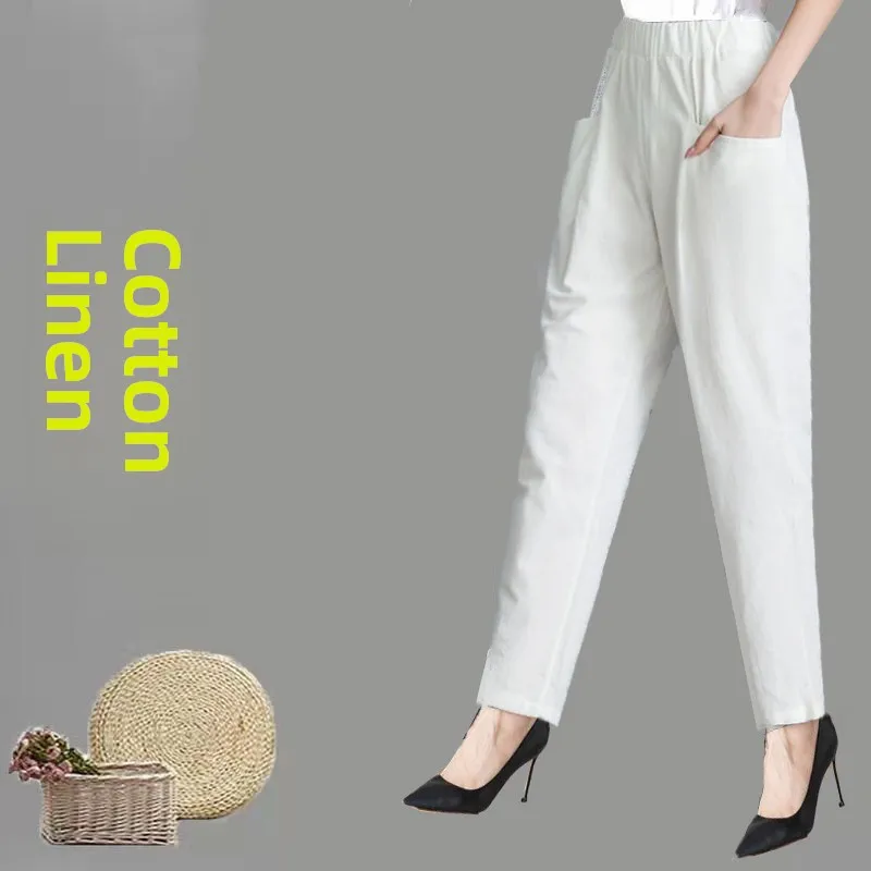 Cotton white [drawstring pocket]