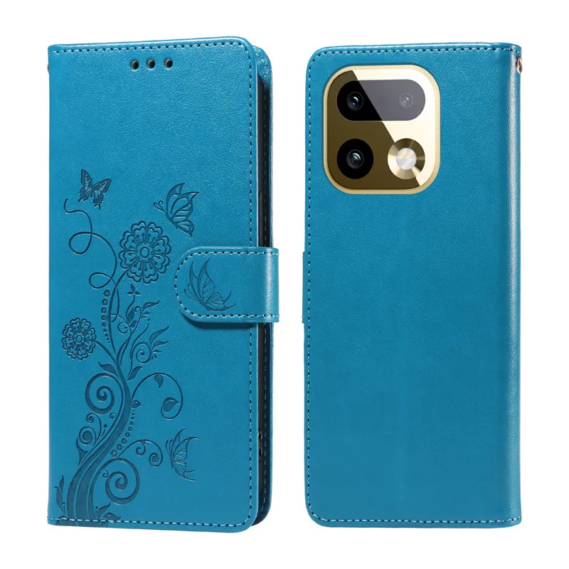 Elegant Flip Cover Leather Phone Case with Wallet and Card Slot
