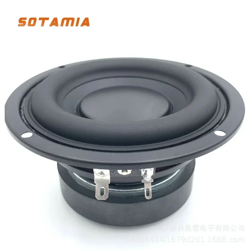 SOTAMIA 1 шт. 4,5 дюймовый низкочастотный динамик 4 Ом 30 Вт низкочастотный домашний кинотеатр Hifi музыка бас динамик NDFE-B 115 см громкоговоритель