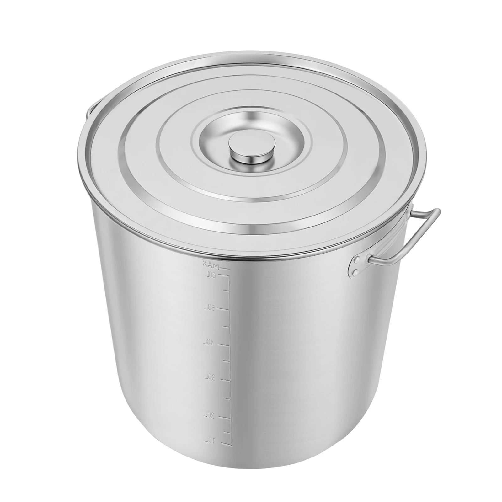 70L Suppentopf, 201 Edelstahl-Eimer, Kommerzieller Suppentopf 45cm Durchmesser, Großer Kochtopf für Restaurant-Catering-Küche – Detail 6