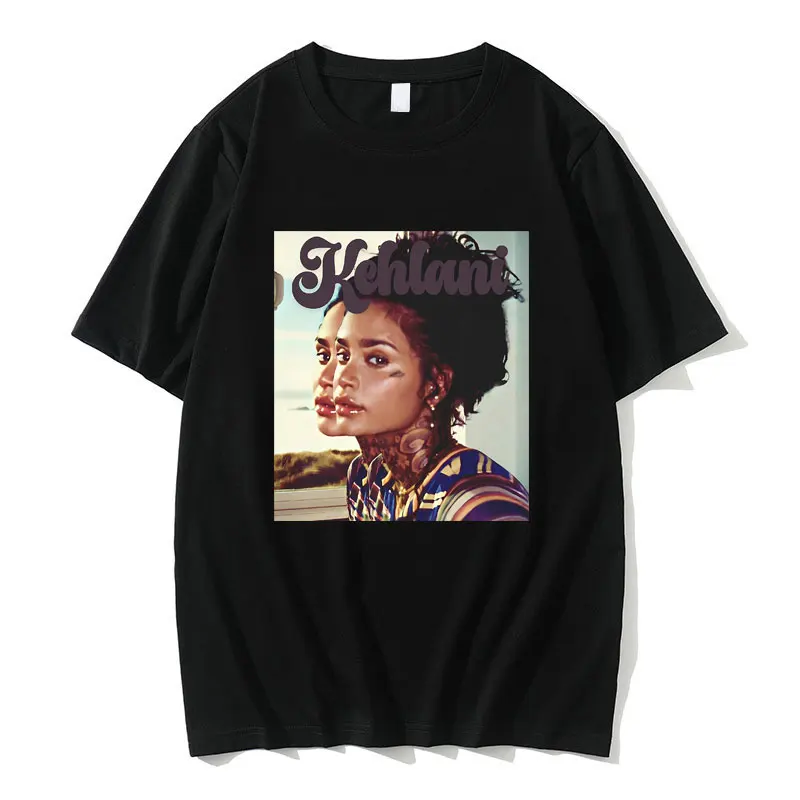 Kehlani Seeing Graphic Print T Shirts Men Women Hip Hop Rock Style T-shirt Men Women Fashion Oversized Tshirt Male Cotton Tees rapper vultures new music album graphic t shirts men women hip hop fashion oversized t shirts male cotton tshirt