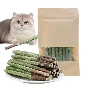 Bastoncini per erba per gatti Bastoncini per erba per dentizione per gatti da interno Bastoncini per dentizione Snack per gatti Bastoncini per erba per gatti per la rimozione delle palle di pelo