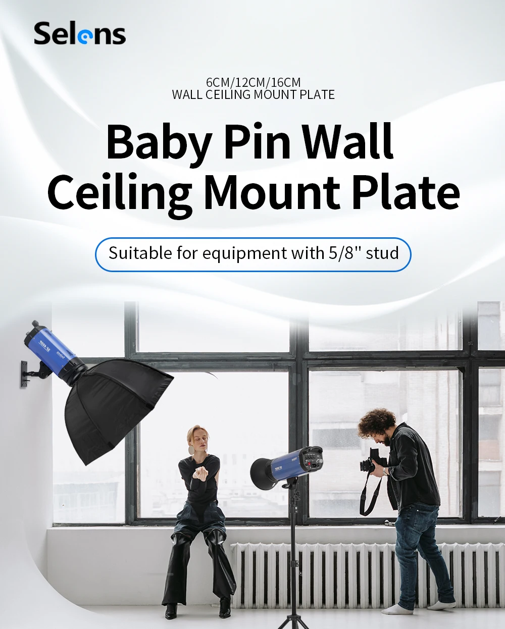Description Picture 2 of itemMeking Photo Studio Lighting Wall holder Mini Light Stand Baby Plate 6cm M11-027A flash Accessories