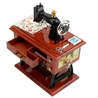 Vintage Sewing Machine Music Box, Bedroom, Living Room Decorations, Model Sewing Machines, Holiday Gifts, Home Decoration 2