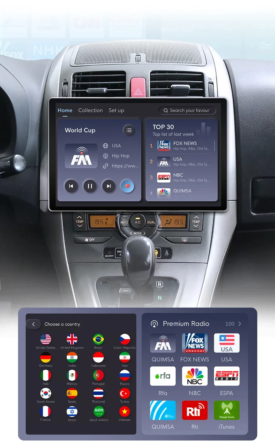 Junsun x7 Serie 11.5 "2k ai Stimme drahtloses Carplay Android Auto Autoradio für Toyota Auris E150 2012-Multimedia Autoradio – Detail 10
