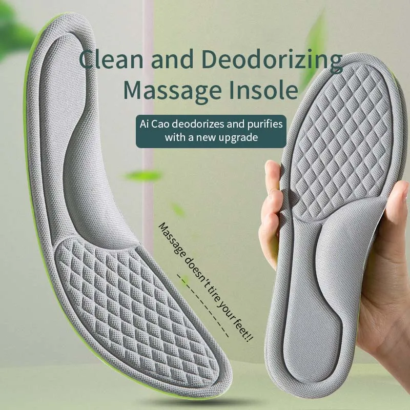 Sports Insoles for Shoes 5D Massage Soft Deodorant Breathable Shock Absorbant Cushion Running Insoles For Feet Men Women shoe insoles,orthopedic insoles,heated shoe insoles