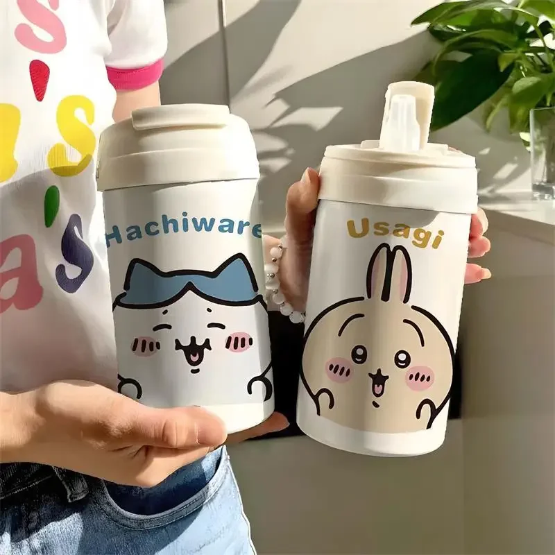 

Chiikawa аниме Kawaii Sanrio Ins кофейная Бутылка Чашка симпатичный мультяшный термос из нержавеющей стали чашка для воды прекрасный подарок для девочек