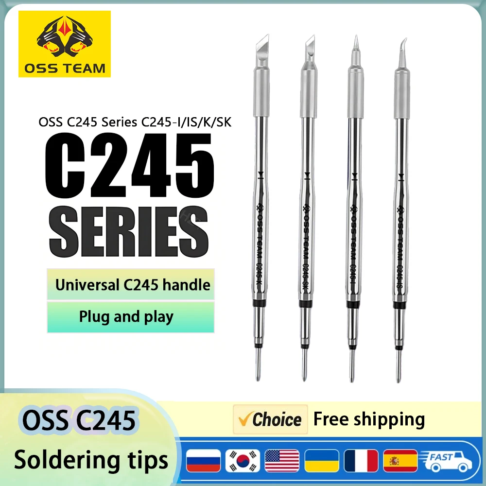 Soldering Iron OSS C245 Tips For JBC GVM HS 02A T80P Universal Tip Compatible T245 Station Handle Not Applicable C210