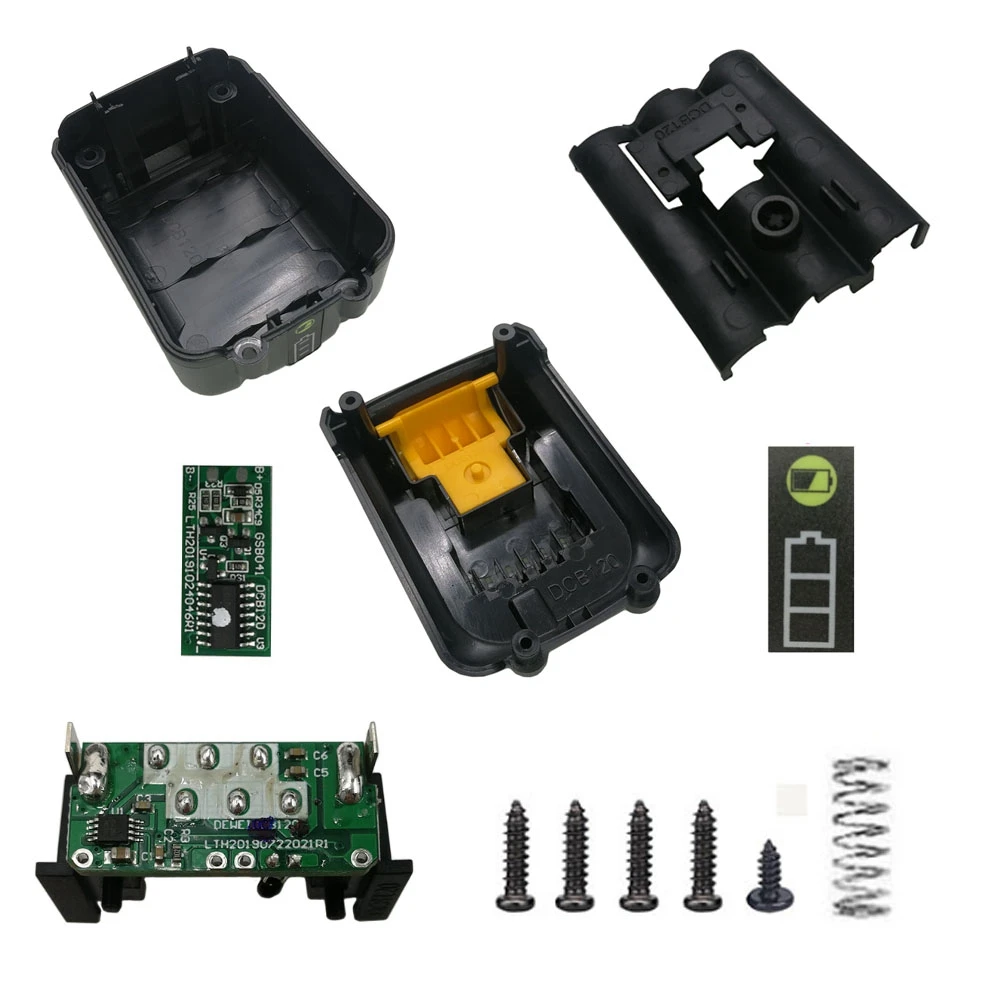 Dcb120 Batteria Custodia In Plastica Pcb Protezione Di Ricarica Scatola Del Circuito Per Dewalt 10.8V 12V Batteria Agli Ioni Di Litio Dcb125 Dcb127