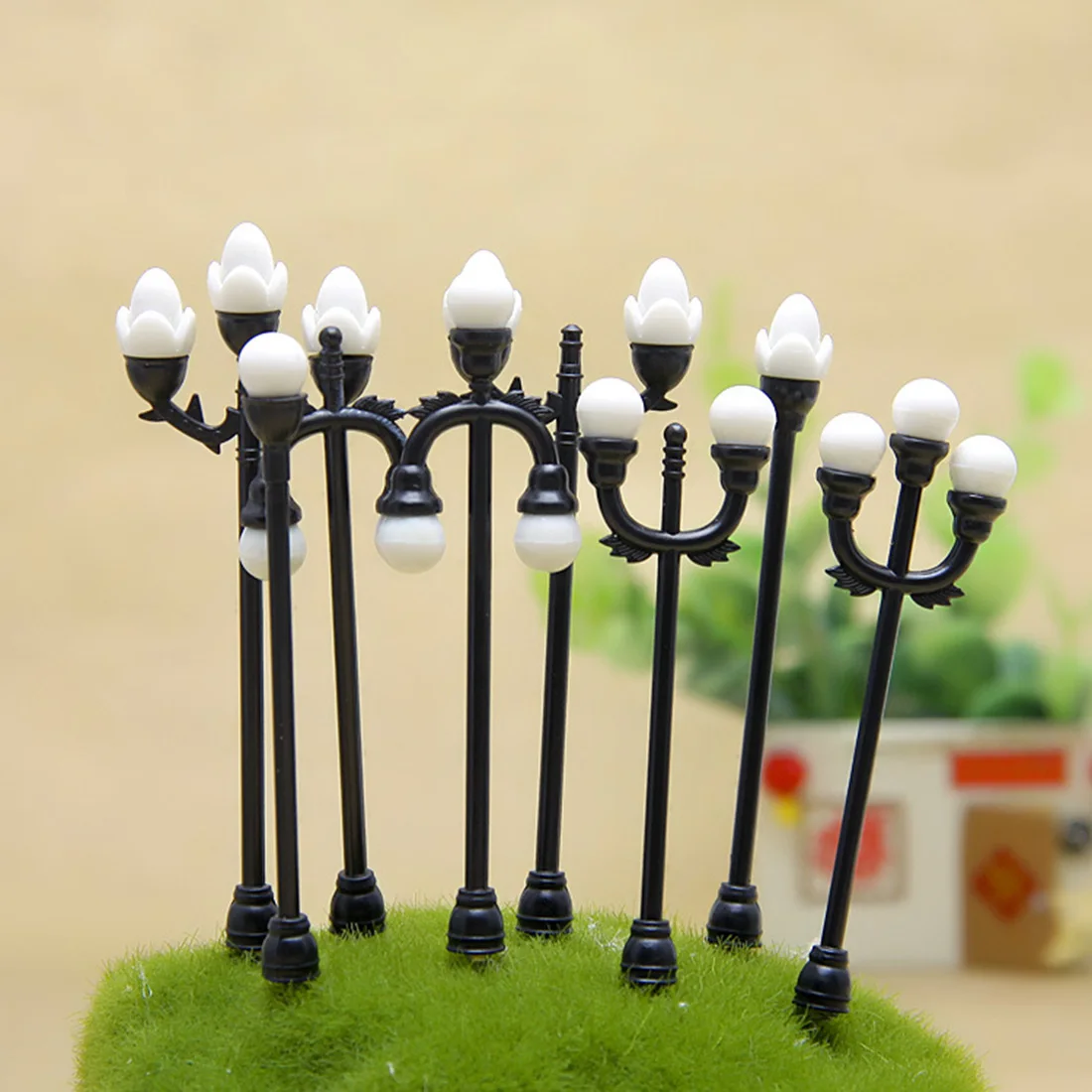 Mini lampadaires de décoration, modèle de maison, lampe jouet, micro jardin, paysage, accessoires de cour, 2023