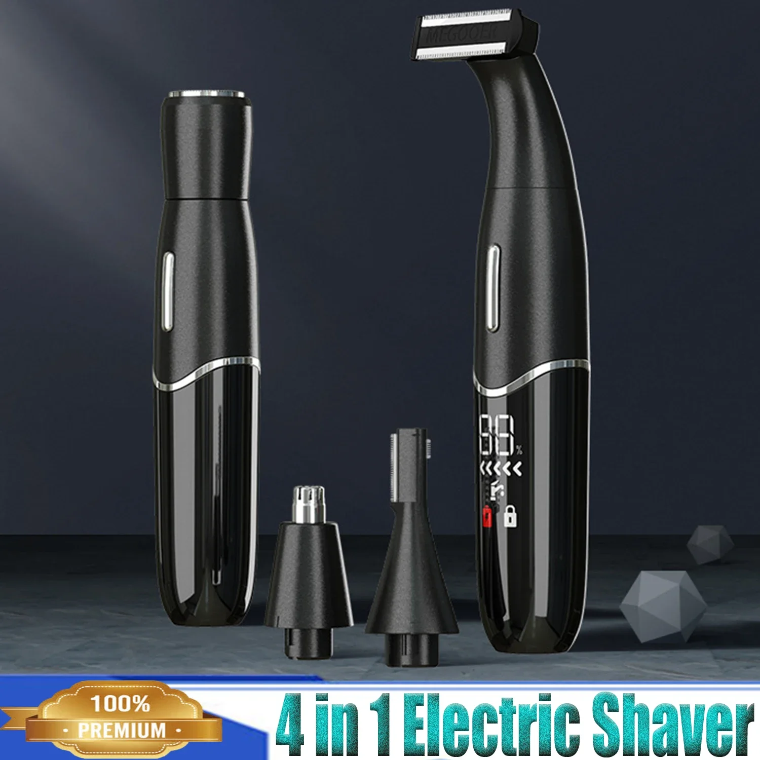 

Электрическая машинка для стрижки волос, многофункциональная Бритва 4 в 1, средство для удаления волос, подмышки, ног, груди, носа, триммер для бровей для мужчин и женщин