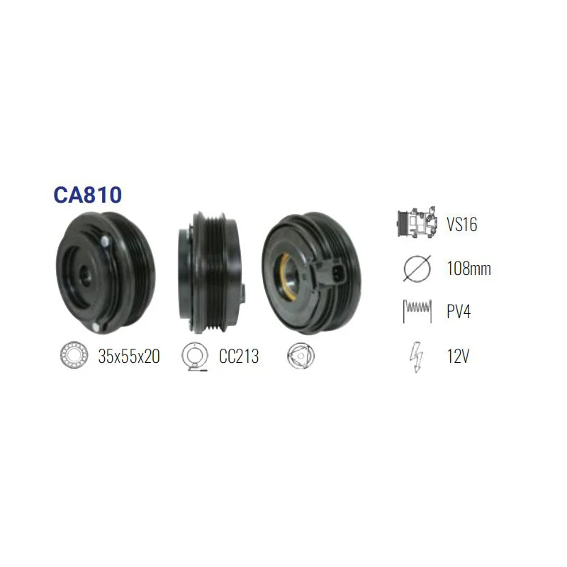 

Сборка сцепления CA810 VS-16 4pk для FORD FOCUS CV61-19D629-SA / CV6119D629SA