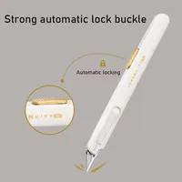 SDI 0444C Art Utility Knife ,30 Degree Anti Shake Precision Cutter 9mm Black Bldes Auto-Lock Design Professional Stationery Supp 3