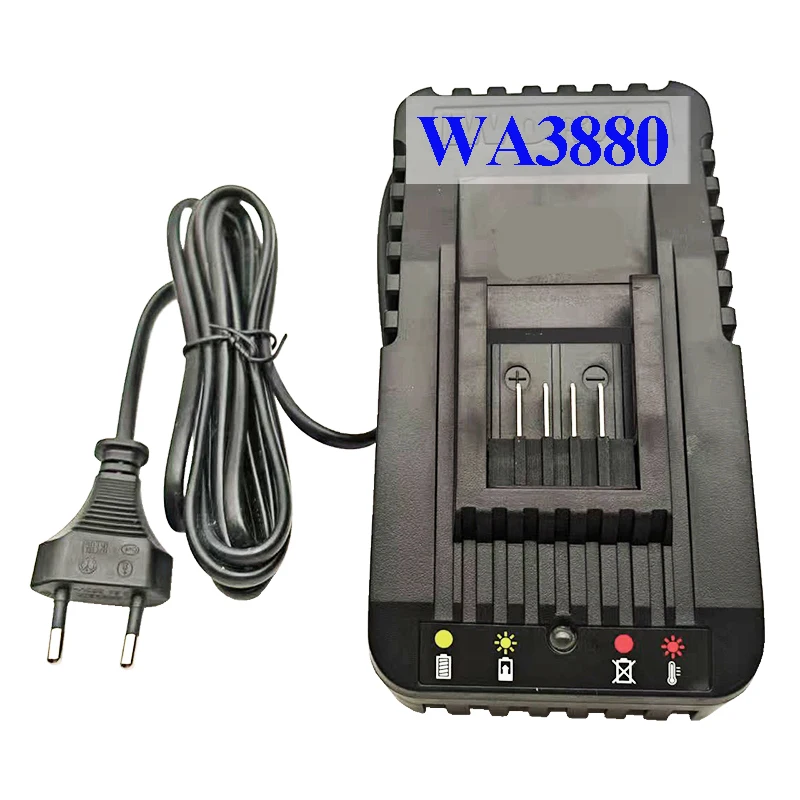 Worx WA3880 리튬 배터리 충전기 용 전동 공구 액세서리 20V WA3551 WA3572 WA3550 WA3553 WG629 WA3760 WA3860 WG169E WG549E