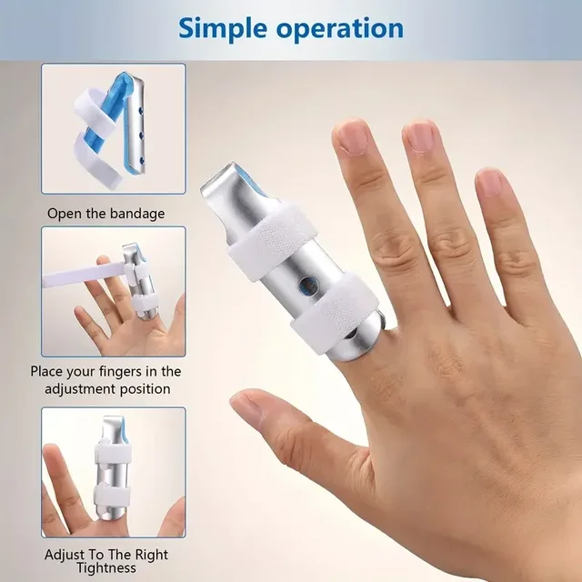1Pc Finger Splint, Finger Support Brace Finger Stabilizer For Broken Fingers Straightening Arthritis Knuckle Immobilization 3