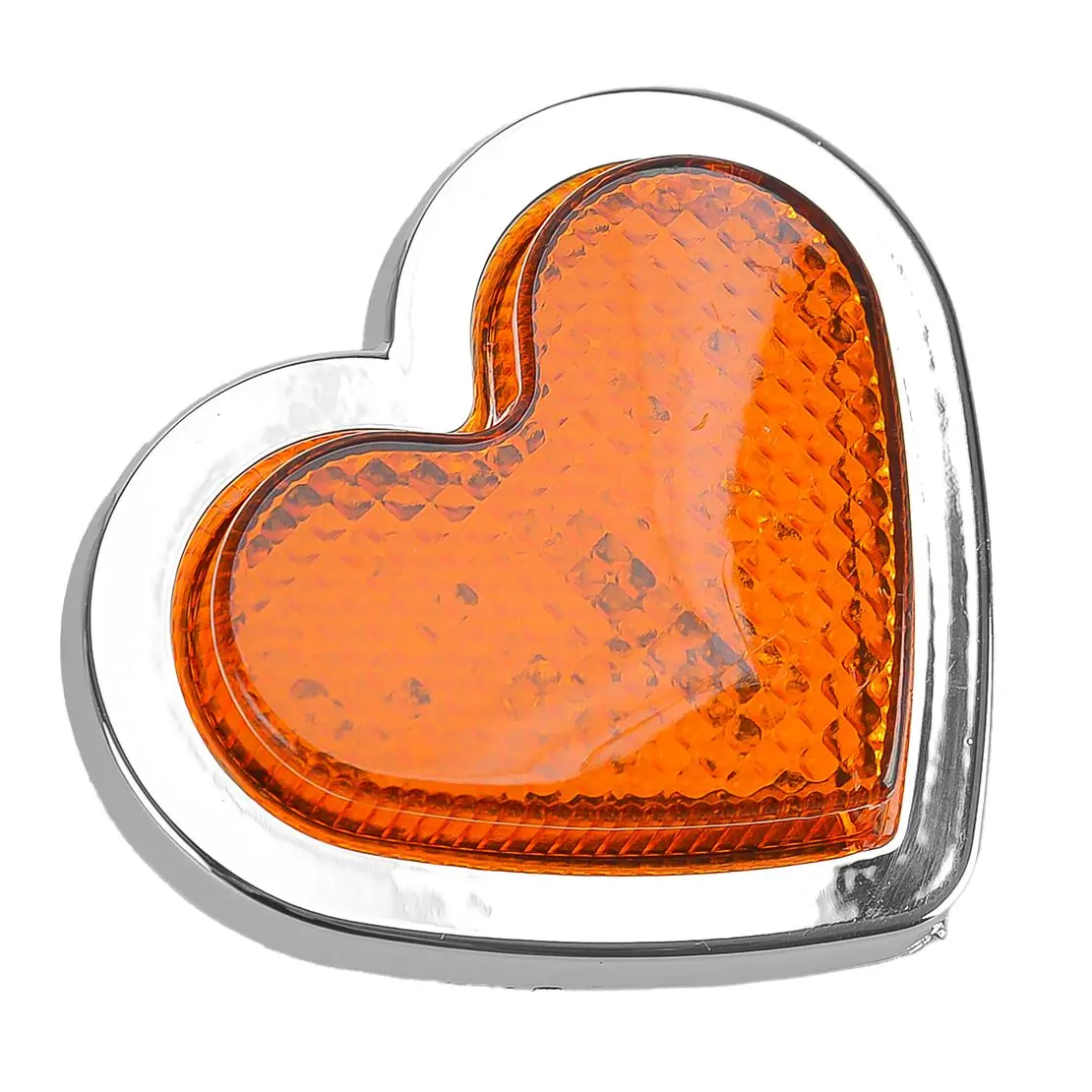 Amber Heart Shaped Side Marker LED Light Turn Signal Indicator Lamp Universal for 12-24V Car Van Truck Trailer