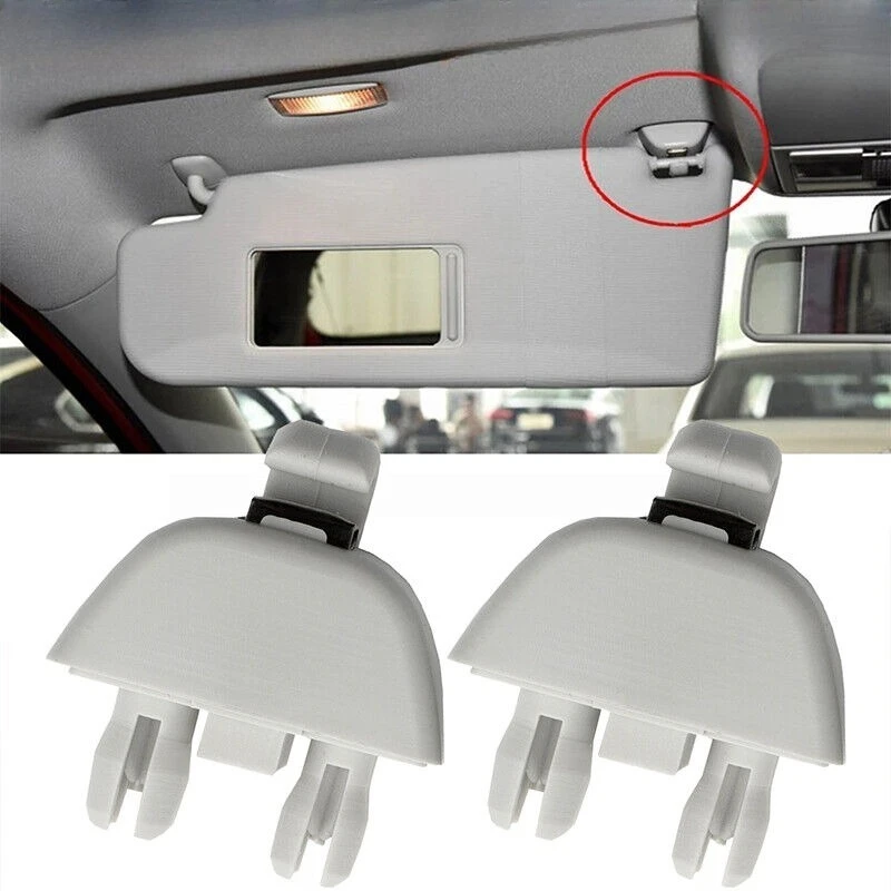 Durable and Easy Install Interior Sun Visor Clip Set (2-Pack)