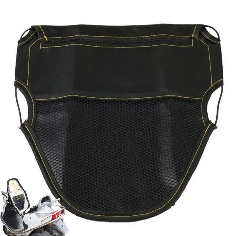 

Motorcycle Under Seat Pouch Bag PU Leather Motorbike Storage Pouch Sports Bike Organizer Storage Pouch For Most Scooters