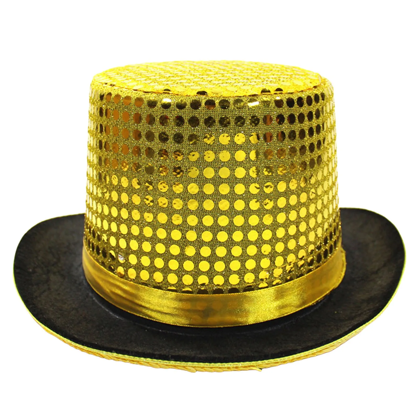 Adult High Hat Vintage British Gentleman Jazz Hat Club Party Magician Performance Sequin High Bowler Hats
