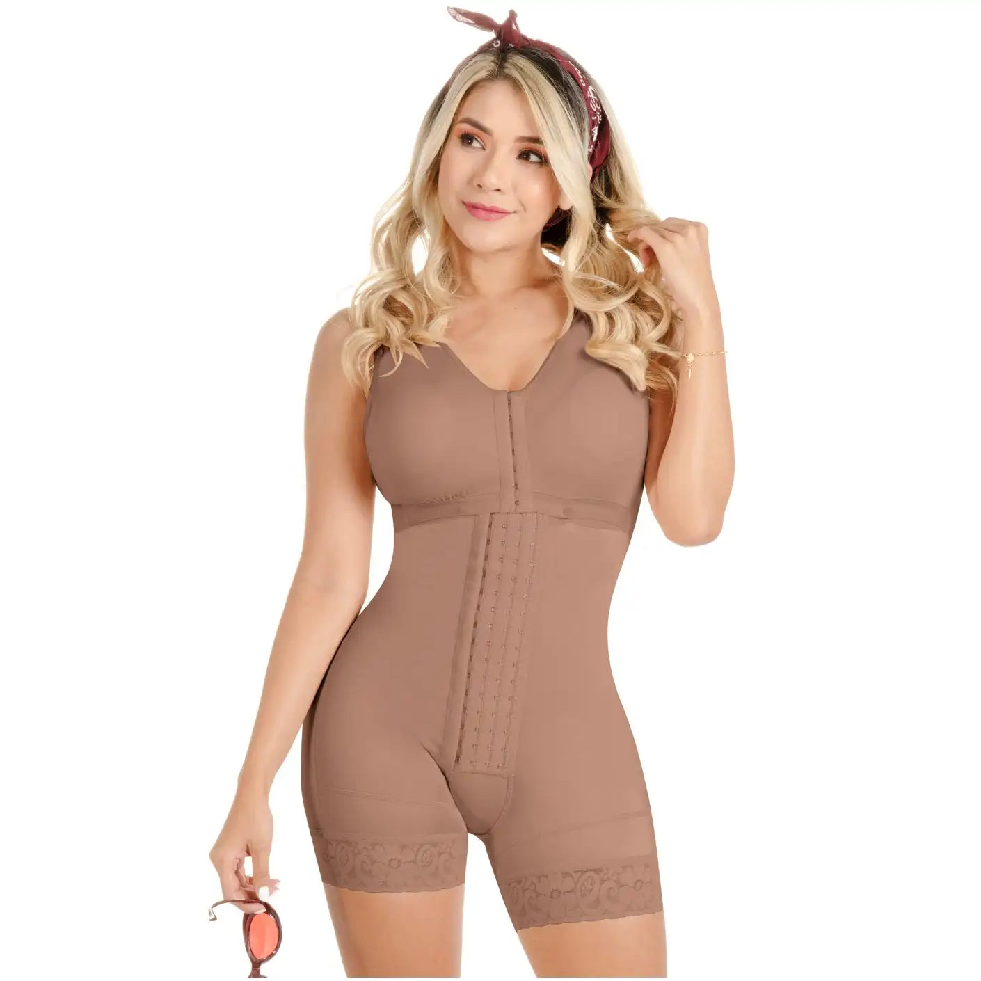 Fajas Colombianas High Compression Women's Shapewear Sexy Lingerie Bodysuit Women Lace Extra Firm Zipper Control Body Shaper