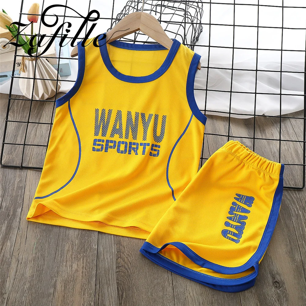 

ZAFILLE Breathable Baby Boys Set Sport Style Kids Clothing Summer Male Outfits Toddler Baby Tracksuits 1-10Y Children Sportswear